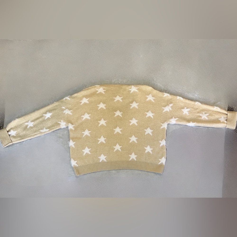 Altar'd State Beige and Cream Star Cardigan - Picture 4 of 8